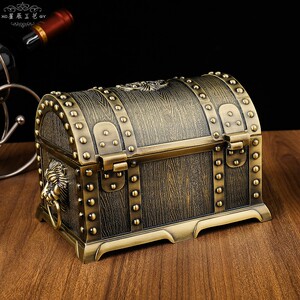 欧式公主复古超大带锁百宝箱双层首饰收纳盒珠宝饰品盒工艺品礼物