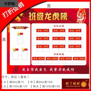 高中初中教室布置班级光荣榜英雄榜荣誉墙单科状元挂图墙贴画