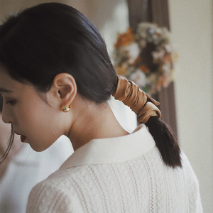 《巴黎女子》束发带绑r发温柔发女森系超仙日绳长丝带仙韩飘带