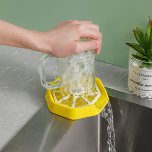 按压手动洗杯器家用洗杯杯子小工具水龙头水槽自动冲洗杯具清洁刷