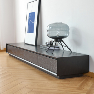 北欧全实木电视柜现代简易设计大小户型烤漆艺术轻奢落地电视地柜