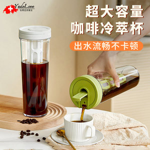 冰箱冷水壶冷萃咖啡壶冷泡果茶壶手提凉水壶家用冷饮果汁桶冷泡瓶