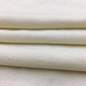 透白重磅洗水亚麻不米纯色柔挺y透气春夏裤裙小西装外套服装布面