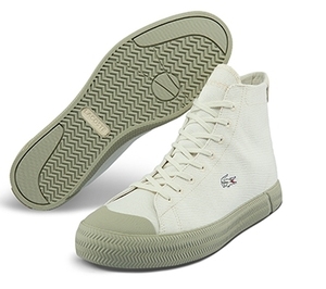 41cma0068法国鳄鱼lacoste男鞋春季时尚潮流帆布鞋高帮鞋男