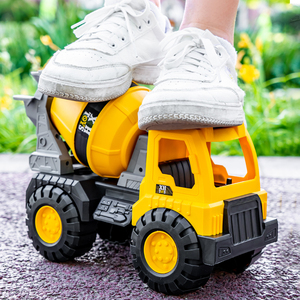 超大仿真工程车玩具挖机搅拌车套装儿童挖沙工具男女孩沙滩车耐摔