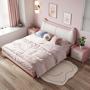 女生床现代简约卧室小