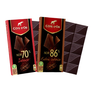 【多人团】克特多金象进口可可黑巧克力86%70%100g*4排装休闲糖果