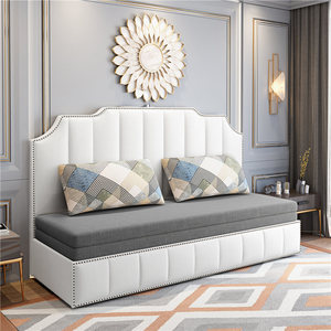 美式多功能布艺沙发床可折叠双人两用小户型简约客厅双人沙发床