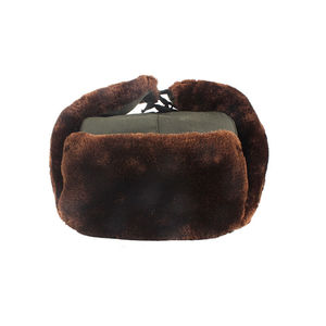 妙忆诗男士冬季加绒加厚棉帽中老年冬季护耳帽户外防寒老头帽火车