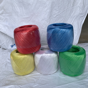 塑料绳包装绳打包绳捆扎绳彩色全新料撕裂膜带扎口绳草球绳红色白