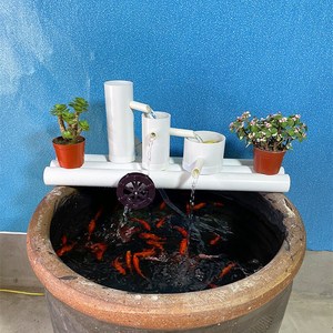 瓷盆水缸外置过滤器水循环系统底吸静音养鱼缸小型家用流水器增氧