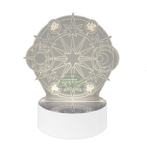 百变小樱周d边小夜灯 魔卡少女樱clear card透明卡牌动漫台灯 cle