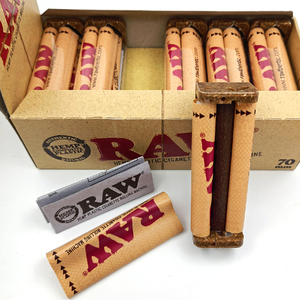 原装正版raw卷烟器手工70mm手动便携式圈烟机8粗支送备用卷布家用