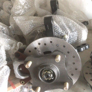 电动四轮车羊角前轮哈头悬架式羊角电动轿车羊角总成北京奔茨总成