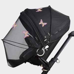 婴儿车蚊帐夏季全罩式手推车蚊帐通用可折叠加密网纱透气防蚊罩