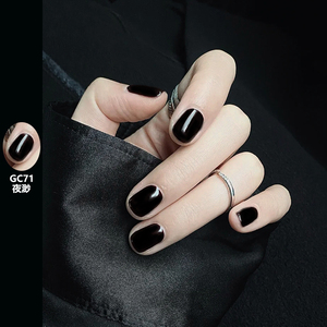 磨砂黑色指甲油免烤快干持久秋冬色系可剥撕拉2021年新色指甲油