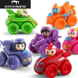 5寸冲天小队玩偶公仔飞行冒险援救鸟模型玩具冲天小车