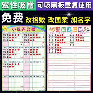 教室文化墙贴班级小学生红花榜家用表扬栏奖励积分表小红花评比栏