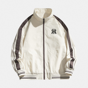 mlb else官方2022秋季新款夹克棒球服男女情侣款宽松立领薄外套潮