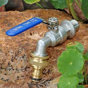 包邮不锈钢长柄球阀加长型穿板款大流量耐高温冷热自来水龙头开关