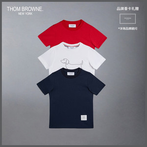 [新品]THOM BROWNE 儿童2024春夏短袖针织T恤三件套