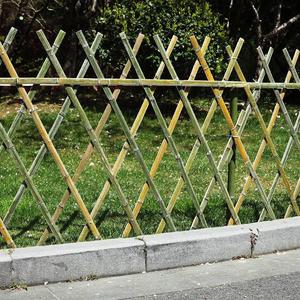 伸缩竹笆竹篱片户外花园公园庭gzx院菜园栅栏墙围围栏栏爬藤架竹