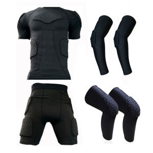 cicodaa蜂窝高弹透气守门员橄榄球门将防撞装备篮球护防撞服护具