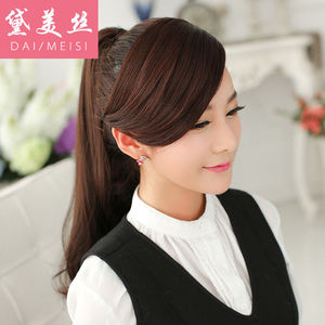 假发女刘海片斜刘海假发片u气质偏分刘海自然修脸轻薄遮白发假头