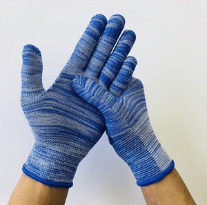 【72双】条纹夏季薄款尼龙线透气工作手套劳保弹力开车防晒男女用