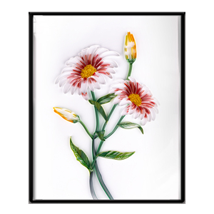 20寸雏菊衍纸画底稿材料包套装包邮学生手工作业创意diy圣诞礼物