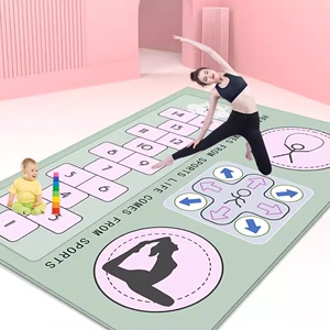 室内加厚降噪双人瑜伽垫加宽加长防滑家用隔音跳操儿童舞蹈健身垫
