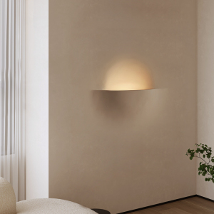 侘物侘寂风嵌入式无边框石膏灯壁灯客厅过道背景墙卧室床头灯饰