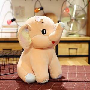 ins网红可爱毛绒大象玩具小象公仔h生日公物玩偶软体礼仔定制