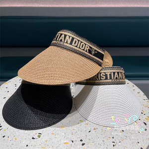dior/迪奥新款d-natural遮阳帽麦秸草编休闲女鸭舌帽14dna978g180