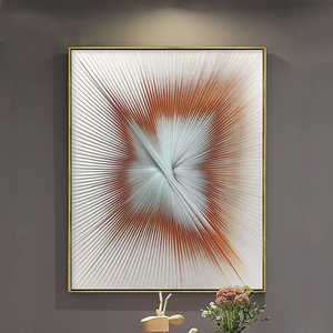 手工实物艺术画轻奢立体抽象客厅装饰画创意现代简约玄关餐厅挂画