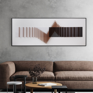 轻奢沙发背景墙装饰画客厅亚克力3d立体现代挂画床头艺术横版壁画