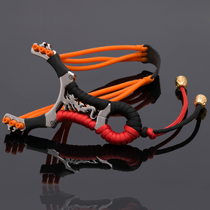 不锈钢弹弓6股大威力屠龙弹躬鹿角狼扁皮弹弓弹叉精准弹功户外架