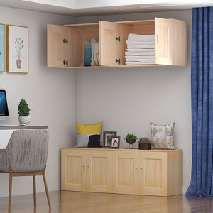 厨房吊柜实木墙壁柜挂墙式衣柜顶柜多功能卧室客厅墙上壁挂式壁柜