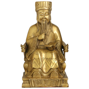 道教阎王爷纯铜神像阎罗王佛像铜像家居地府冥神客厅工艺品摆件