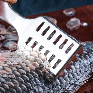 鱼鳞刨去鳞挖腮两用刮鱼鳞不锈钢厨房用品鱼鳞刀家用杀鱼工具