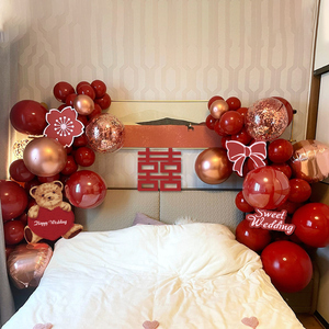 结婚布置婚房装饰气球套餐创意浪漫卧室男方女方婚庆婚礼用品大全