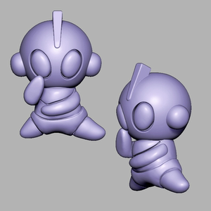 卡通人物奥特曼圆雕图雕刻机图纸stl三维立体图3d打印模型文件511