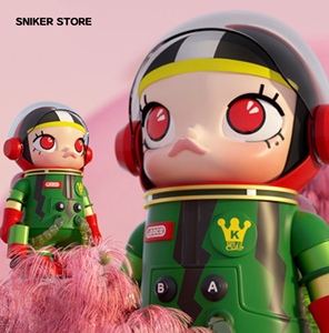 泡泡玛特molly茉莉西瓜大娃40000% mega系列限量潮玩摆件正版