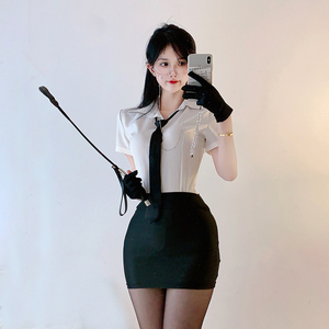 御姐纯欲风制服制服角色扮演情绪睡裙ol短裙白领教师秘书装cos服