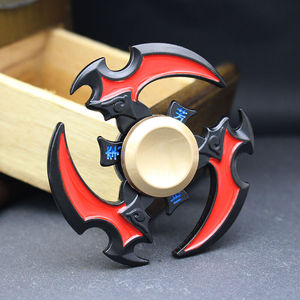 王者指尖陀螺荣耀赵云创意具宝男孩儿童金属手指陀螺李元芳黑色红