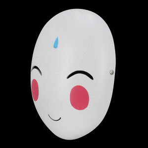 万圣节小狐妖红娘动扮全脸白色可爱通k用舞会装漫表演树脂面具