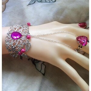 包邮古装戒指手镯一体花千骨古风古代戒指指环手链青丘狐仙女配饰