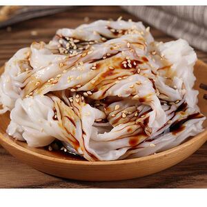 吴川信宜广东粉皮卷捞粉化州茂名粉皮广式布拉肠粉河粉湿粉