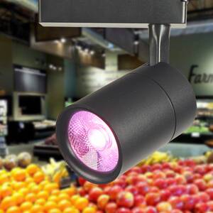 led生鲜灯粉红光冷鲜肉灯猪肉超市专用轨道射灯蔬菜水果熟食店卤