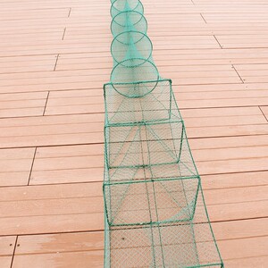 19米20米全有结网捕鱼龙虾笼大鱼笼子地网笼鲶鱼笼折叠湖南螃蟹笼